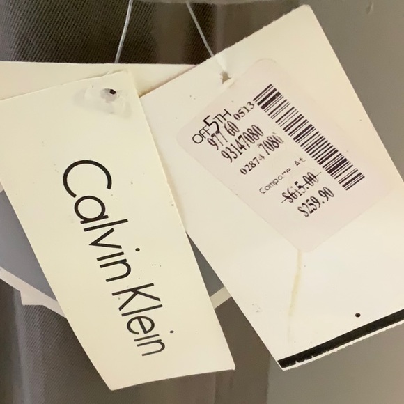 NWT Calvin Klein 100% Wool Trench Coat Size 2P - Picture 11 of 15